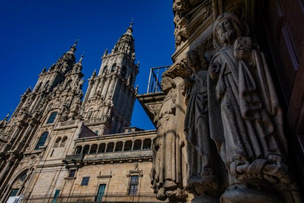 The beautiful Cathedral at Santiago de Compostela