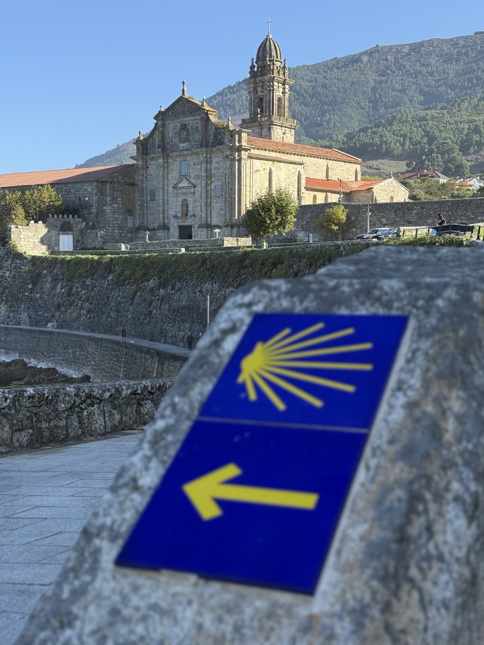 Oia — the start of the Camino Portugués Coastal route