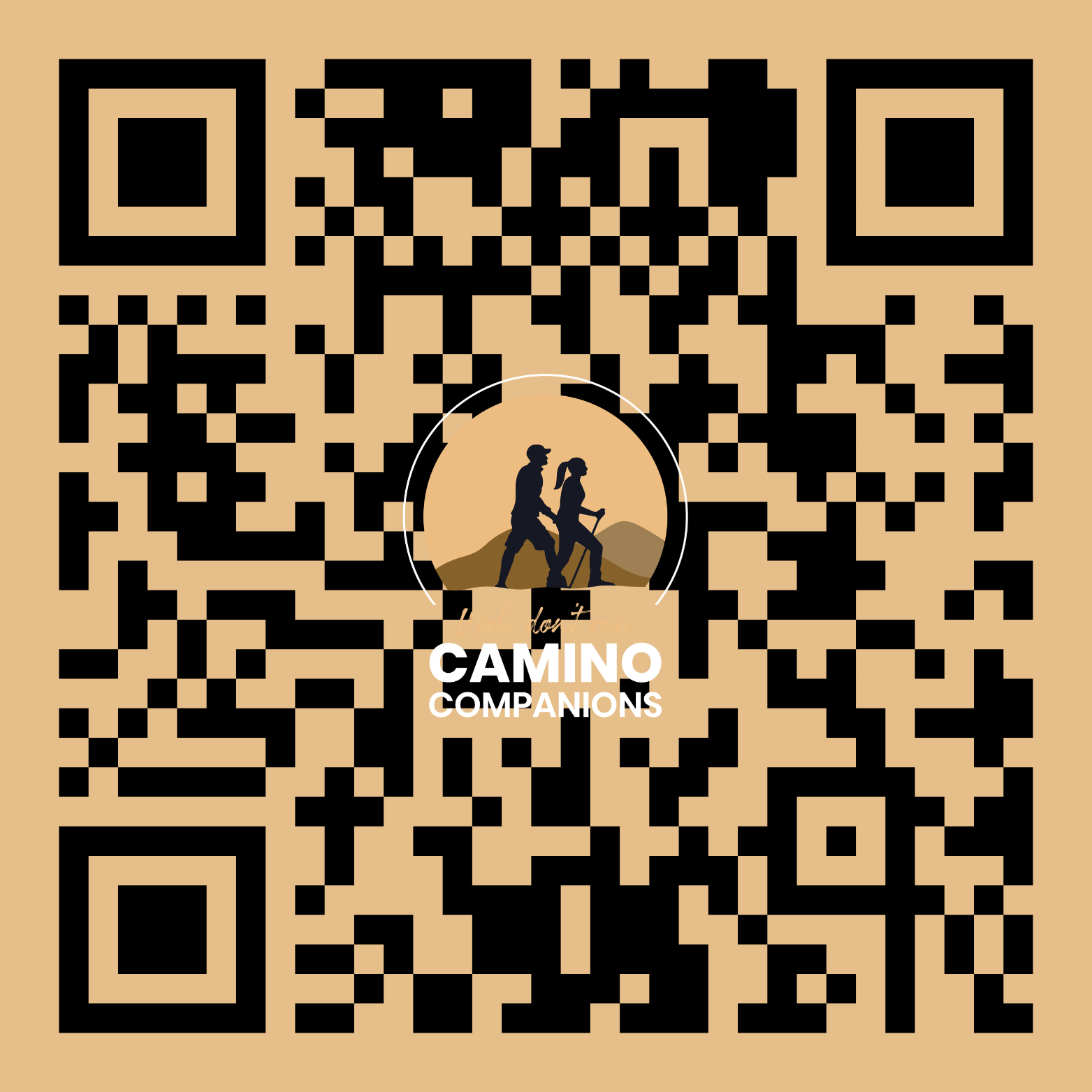 QR code — scan to open Stefano and Dana’s Camino Companion App